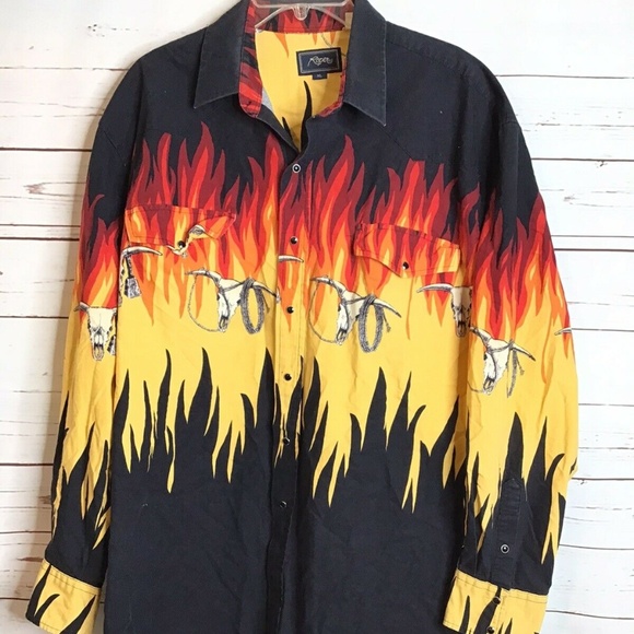 red flame shirts mens